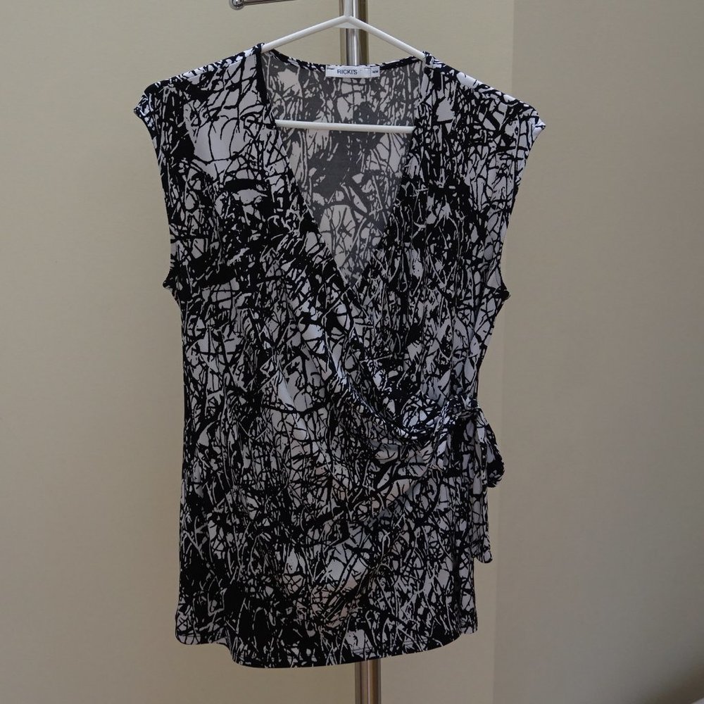 Excellent Condition Wrap Tie Blouse